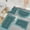 Green, variant on JUSEO Bathroom Rug Set 4-Piece Large Oval Toilet Mat Set, Non-Slip Backing, Quick-Dry, Brown Bathroom Accessories