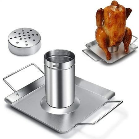 

ELENXS Beer Chicken Roaster Stand Stainless Steel Chicken Holder Barbecue Rack for Grill Smoker Oven