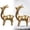 A13-Gold, variant on Resin Christmas Reindeer Figurines Deer Statues Elk Sculpture Deer Ornaments,Cute Standing Sitting Silver Deer Figurine for Christmas Table Decor Mantel Centerpieces Christmas Decor