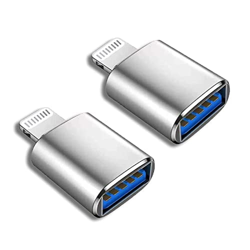 MFi Certified) Lightning Male to USB Female Camera Adapter,2 Pack Portable USB Camera Adapter OTG Data Sync Converter for iPhone13/12/11/Xr/X/XS/8/7/Card Reader/Flash Drive/Mouse/MIDI Keyboard - Walmart.com