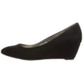 thumbnail image 3 of Bandolino Womens Franci Closed Toe Wedge Pumps, Black, Size 8.0 iSNx, 3 of 7