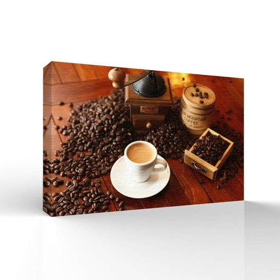 wall26 Canvas Wall Art Coffee Break Pictures Home Wall Decorations for Bedroom Living Room Paintings Canvas Prints Framed - 12x18 inches