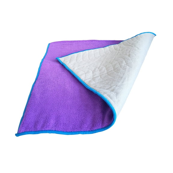Premium Waterproof Seat Pad for Incontinence - Slip- Resistant, Ultra Absorbent Soft Microfiber 22 x 22 Inches - for Adults, Kids and Pets, Purple/Blue
