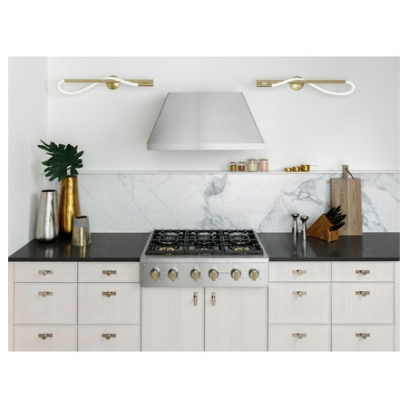 Monogram - 36" Built-In Gas Cooktop with 6 Burners - Stainless steel