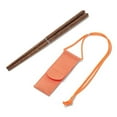 thumbnail image 1 of Soidarity 1 par de palillos, vajilla, madera, acero inoxidable, reutilizable, cocina, ligero, para comer, palitos para picar con bolsa de Kits de desorden para acampar, 1 of 6