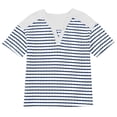 thumbnail image 5 of Hombro Frío Tops Mujeres Cuello en V Manga Corta Fuera Del Hombro Color Sólido Blusa Casual Suave Poliéster Primavera Verano Moda, 5 of 5