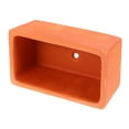 thumbnail image 3 of Rectangular Terracotta Flower Pot Small Clay Planter with Drainage Hole Rustic Pottery Flower Container for DIY Garden Plants Indoor Windowsill Decoration, 3 of 4