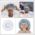 thumbnail image 3 of Bouchons de Douche Imperméables pour Cheveux Longs 2 Pcs Unisexes, 3 of 8