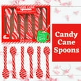 thumbnail image 2 of Candy Cane Spoons Peppermint Flavored Party Favors Treats Sweet Goodies Bag Fillers Christmas Holiday Stocking Stuffers Gift Snack for Hot Chocolate Coffee Picnic Supplies 2.54oz, 18Ct - Pack of 4, 2 of 7