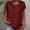 A755 Red, variant on Linen T-Shirt for Women Crewneck Rolled Short Sleeve Casual Basic Fashion Loose Fit Single Chest Pocket Soft Cotton Blend Breathable Summer Daily Tee Top