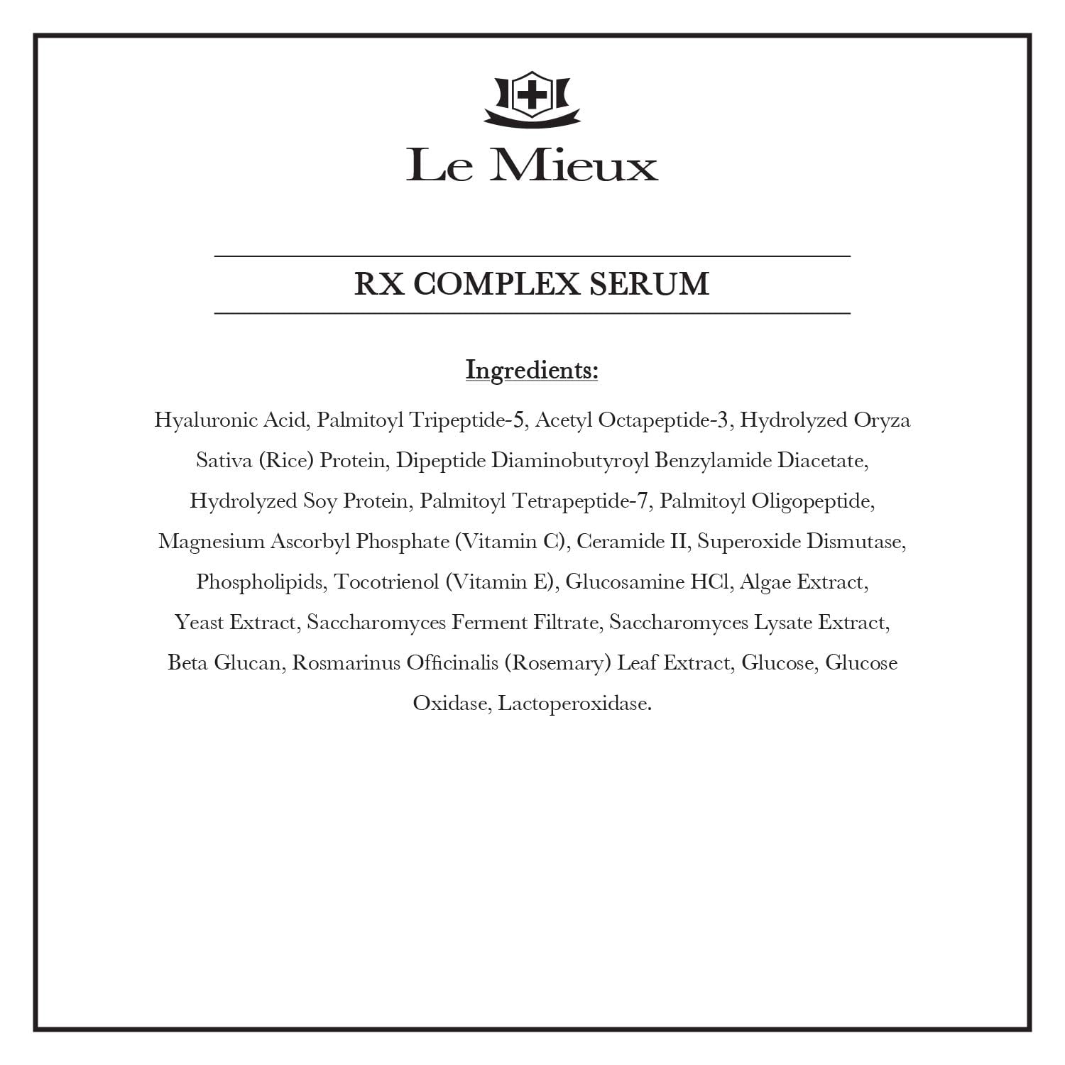 Le Mieux Rx Complex Serum