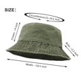 thumbnail image 6 of Gash Hao Bucket Hat ,Wide Brim Washed Denim Cotton Outdoor Sun Hat Flat Top Cap Sun Protection Cap, 6 of 6