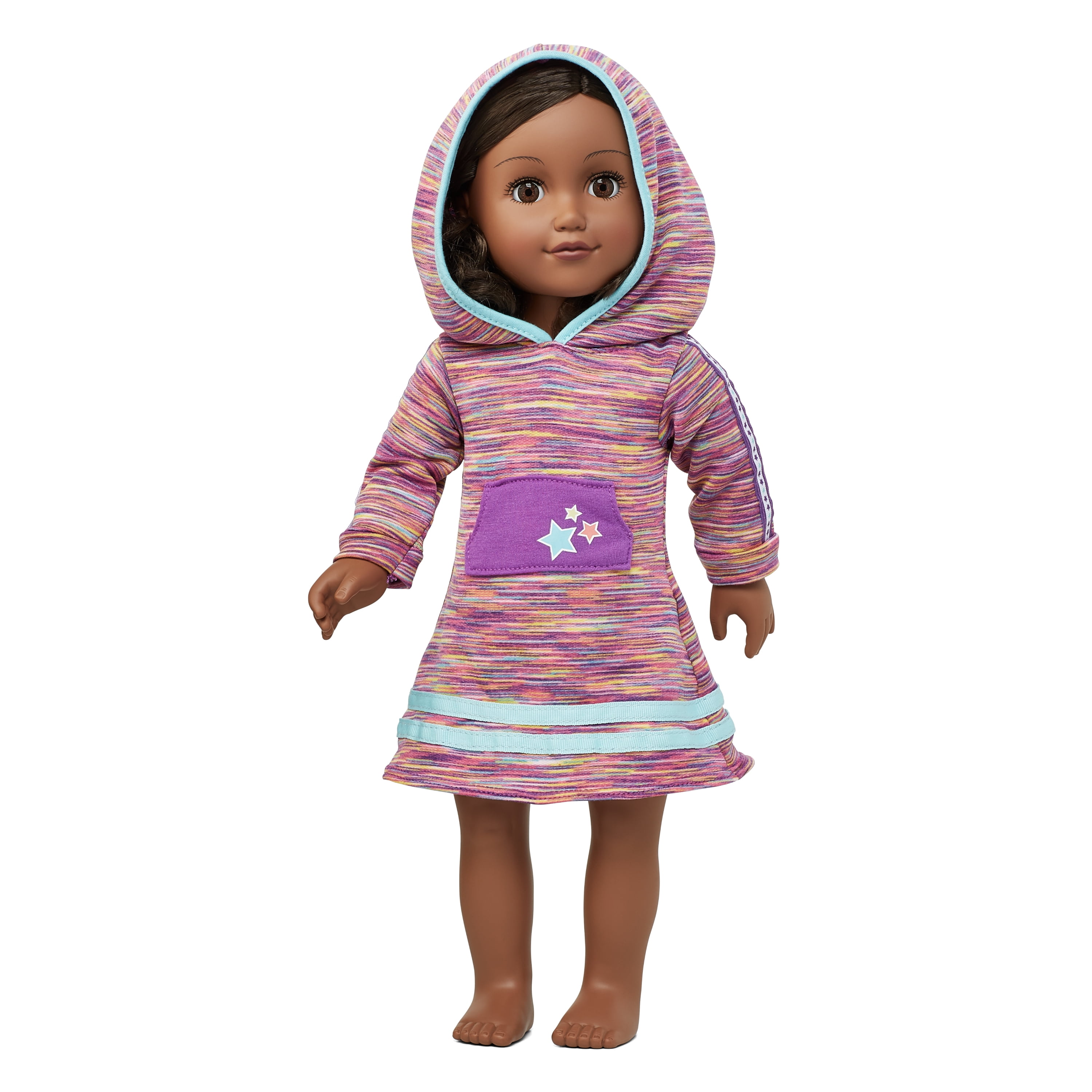 My Life As Purple Hoodie Dress for 18" Dolls
