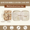 thumbnail image 7 of Uorisanigo Cross Style Bible Covers for Women Quilted Bible Cover Bible Study Supplies Accessories with Handle Fits Standard & Large Size Study Bible Carrier, 7 of 7
