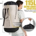 thumbnail image 3 of Mochila de lavandería, extra grande, 115 L, resistente, 3 of 6