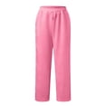 thumbnail image 6 of European And Autumn New Loose Solid Color Casual Suit Textured Drawstring Sports Two Piece Suit For Women Ski Pants Bibs Wedding Guest Jumpsuit for Women Wedding Guest Dresses for Women Tuxedo Pant, 6 of 6