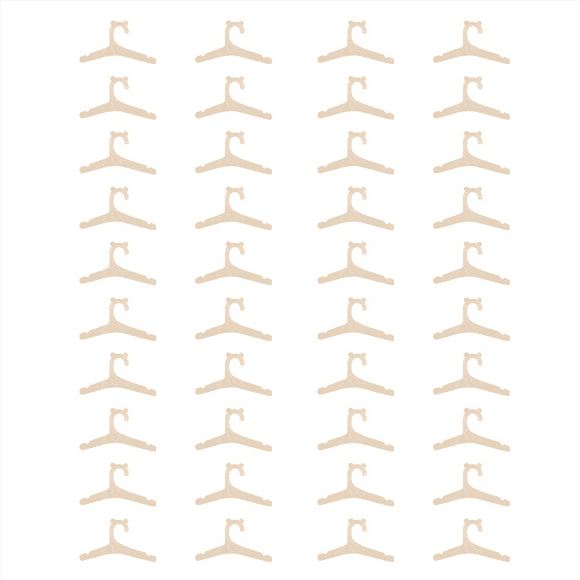 40PCS Baby Wooden Clothes Hanger Baby Hanger Rack Kids Children Coats Hanger Baby Clothing Organizer