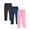 Black+Blue+Pink, variant on SILVERCELL 3 Packs Girls Casual Solid Leggings Candy Color Stretch Tights Skinny Pants, Size 1-11 Years