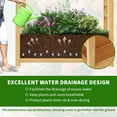 thumbnail image 2 of Slsy 63" Raised Garden Bed with Arch Trellis, Wooden Planter Box with Hanging Roof & Drainage Holes, Indoor Outdoor Elevated Planter for Vine, Climbing Plants, Flowers, Patio & Garden, 2 of 10