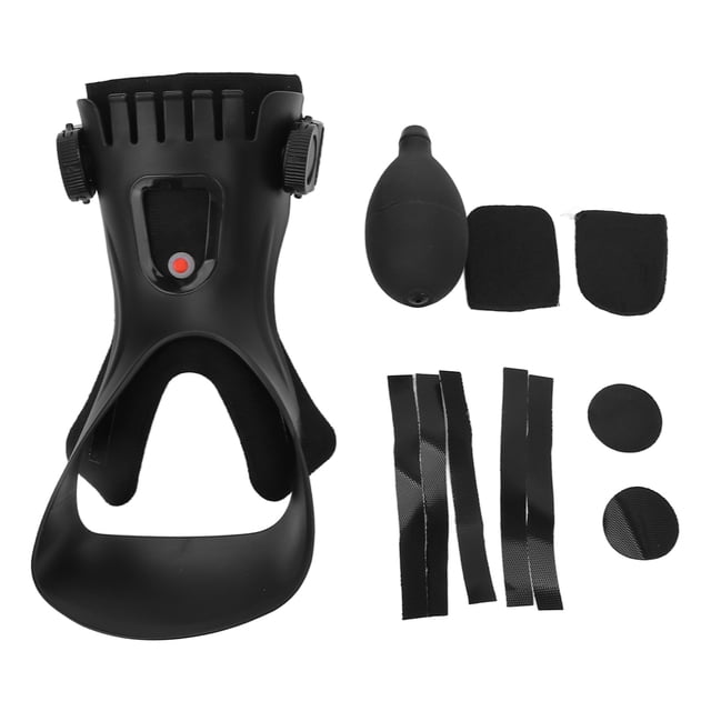 Ortesis de pie caído inflable con bolsa de gas y hebilla de doble cara para equilibrio y soporte para pie izquierdo (talla L 41-43)