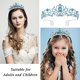 thumbnail image 5 of Coronas de tiara para mujeres y niñas, elegantes coronas de princesa, tiaras para mujeres, bodas, graduaciones, cumpleaños, Halloween, disfraces de Navidad, accesorios para el cabello para mujeres y, 5 of 5
