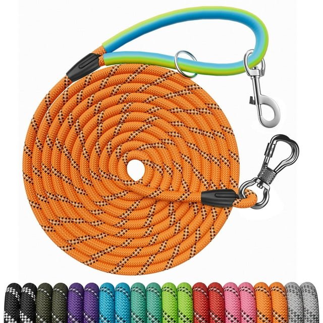 Correa para Cachorro NTR 9 m de Cuerda de Nylon con 2 Ganchos Giratorios para Perros