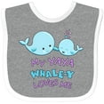thumbnail image 3 of Inktastic My Yaya Whale-y Loves Me Boys or Girls Baby Bib, 3 of 4