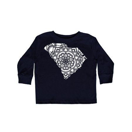 

Inktastic South Carolina Silhouette Mandala Gift Toddler Boy or Toddler Girl Long Sleeve T-Shirt