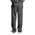 thumbnail image 4 of Fabrcox Gray Baggy Sweatpants Men Elastic Waist Drawstring Straight Leg Sweatpants for Men Athletic Sports Casual Fall Winter Men Lounge Pants with Pockets 4XL, 4 of 7