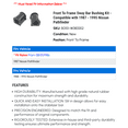 thumbnail image 2 of Front To Frame Sway Bar Bushing Kit - Compatible with 1987 - 1995 Nissan Pathfinder 1988 1989 1990 1991 1992 1993 1994, 2 of 2