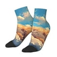 thumbnail image 3 of Salouo Cloud Sleeping Cat Pattern Unisex Middle Tube Socks,Middle-Finger Knee High Socks Over The Calf Tube Stocking Crew Stockings for Women and Men Tube Socks, 3 of 8