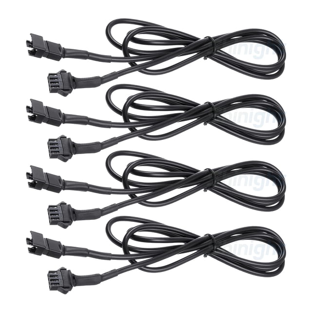 Cables de extensión SHINIGHT, 4 unidades, 1,19 m, para 5050 LED SMD RGB NEON