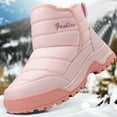 thumbnail image 4 of YLYL Womens Winter Snow Boots Outdoor Anti Slip Ankle Booties Water Repellency Fur Lined Warm Platform Stylish Fuzzy Booties, 4 of 9