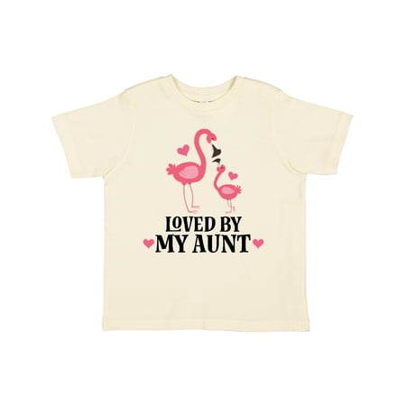

Inktastic My Aunt Loves Me Flamingo Niece Gift Toddler Toddler Girl T-Shirt