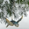 thumbnail image 4 of Sea Turtle Ornament - Coastal Ocean Holiday Christmas Tree Decoration, Blue, 4 of 5