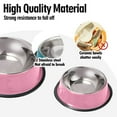 thumbnail image 3 of 3 Pcs Cat Bowls Non-Slip Stainless Steel Small Cat Food Bowls Unbreakable Thicken Cat Feeder Cat Dishes Suitable for Indoor Small Pets,, 3 of 6