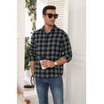 thumbnail image 5 of Iceglad Mens Flannel Plaid Shirts Long Sleeve Button Down Shirt Casual Shirts Work Shirts for Men, 5 of 9