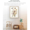 thumbnail image 2 of AVOI Natural OAK Wood Framed Dried Flower Pressed Bouquet Wall Art, Large 16x20 in Warm Colors Wildflower Artwork Canvas Botanical Wall Art,Modern Boho Floral Home Decor Bedroom Living Room 1Pack, 2 of 6