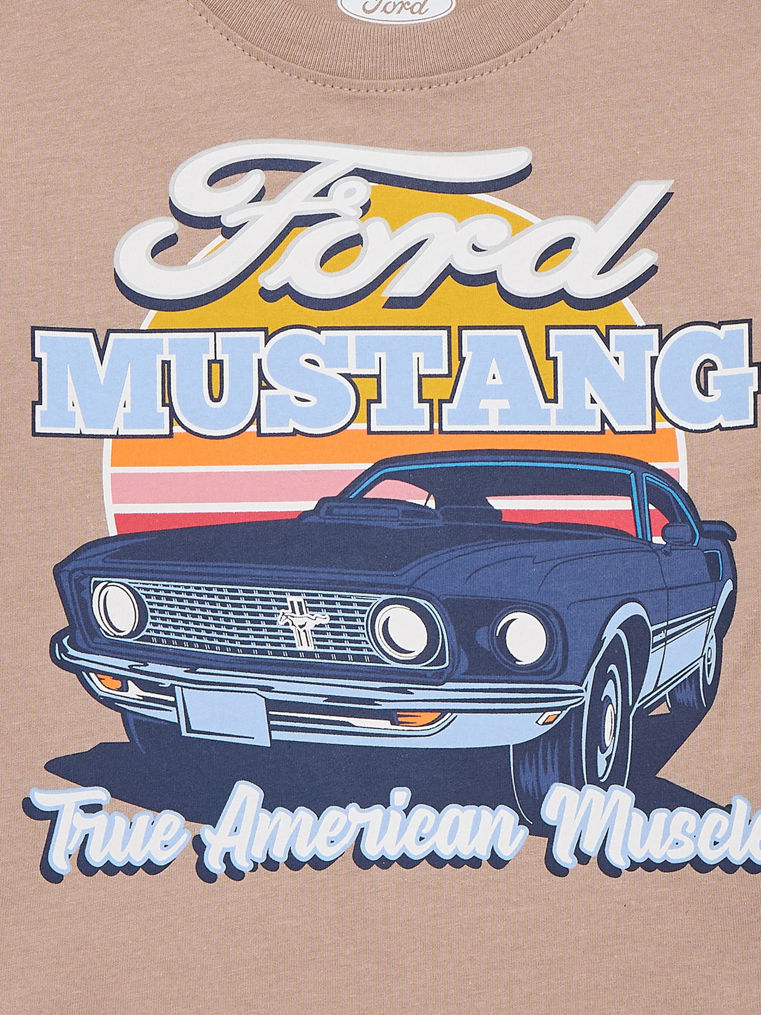 Ford Mustang Toddlers' Graphic Tee with Short Sleeves, Sizes 12M-5T