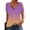 Purple v neck summer tops for women a1, variant on MORESEC Summer Holiday V Neck Tops For Women Cold Shoulder Ruffle Gradient Casual Tee Shirts Vacation Fashion Clothes, Purple L