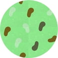 thumbnail image 1 of Ahgly Company Indoor Round Patterned Green Snake Green Area Rugs, 6' Round, 1 of 6