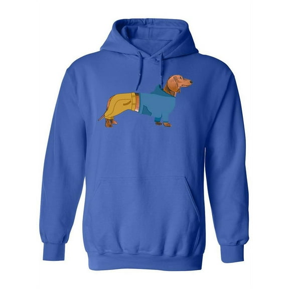 Dachshund With Clothing Hoodie Women -SPIdeals Designs, Female x-Large