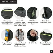 Titan by Arctic Zone 24 Can, 16 Quart Welded Cooler Backpack with Waterproof Exterior, Black