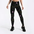 thumbnail image 2 of Black cat print women's slim sports leggings 1773656644795357, 2 of 2