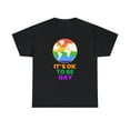 thumbnail image 3 of It's OK to Be Gay Pride Shirt Rainbow Flag Gay Lesbian Pride Womens Plus Size Tops, 3 of 8