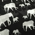 thumbnail image 4 of Wrapables® Elephant Print Scarf Wrap, Black, 4 of 4