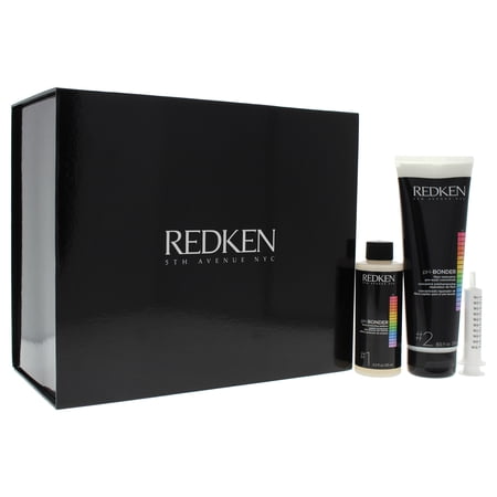 pH Bonder Salon Kit by Redken for Unisex - 9 Pc Kit 4 x 4.2oz Bond Protecting Additive, 4 x 8.5oz Fiber Restorative Pre-Wash Concentrate, 1 Professional Dosing Syringe