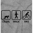 thumbnail image 2 of Crawl Walk Bike Street Sign Humor Romper Boys or Girls Infant Baby Brisco Brands 6M, 2 of 6