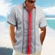 thumbnail image 2 of Eres Más Que una Camisa de Puntuación de Prueba de Color Sólido Casual con Cuello, Bolsillo con Botones de Manga Corta, 2 of 9