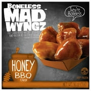 Mad Wings Boneless Honey BBQ Flavor Chicken Wings, 16 oz